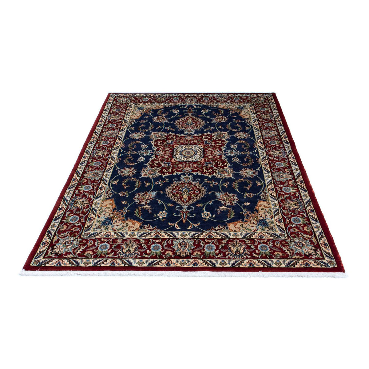 Tappeto Persero - Ghom - 193 x 133 cm - blu scuro
