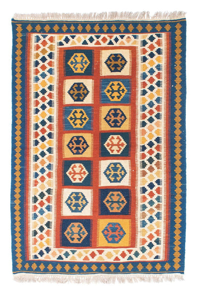 Kilim Fars 100x145cm - blu