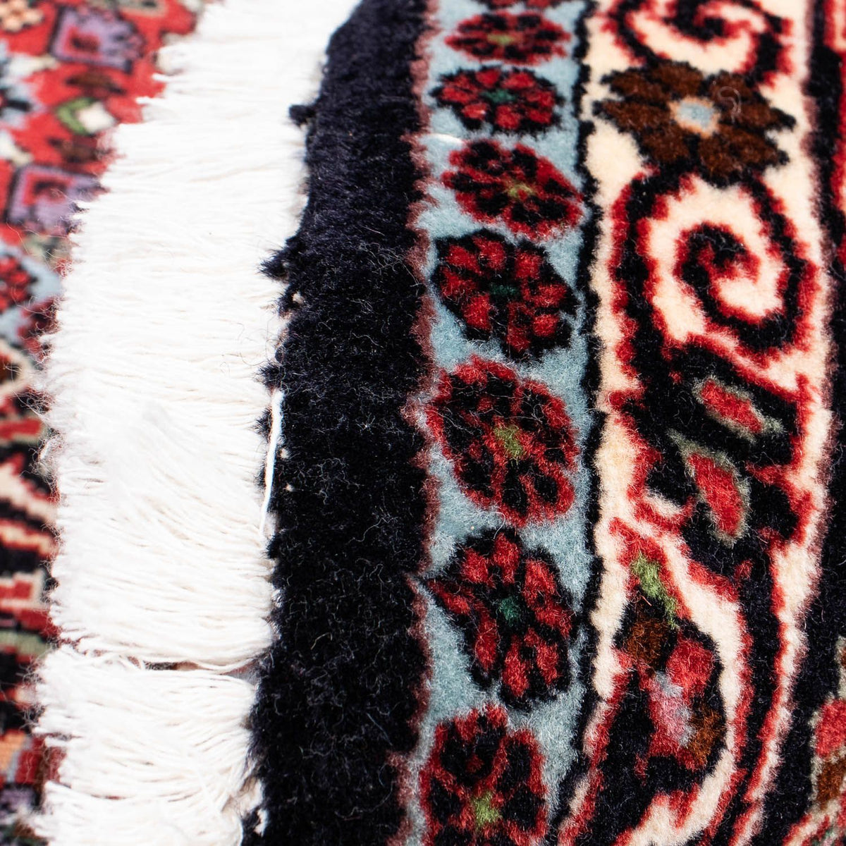 Tappeto Persero - Bidjar rotondo  - 200 x 200 cm - rosso scuro