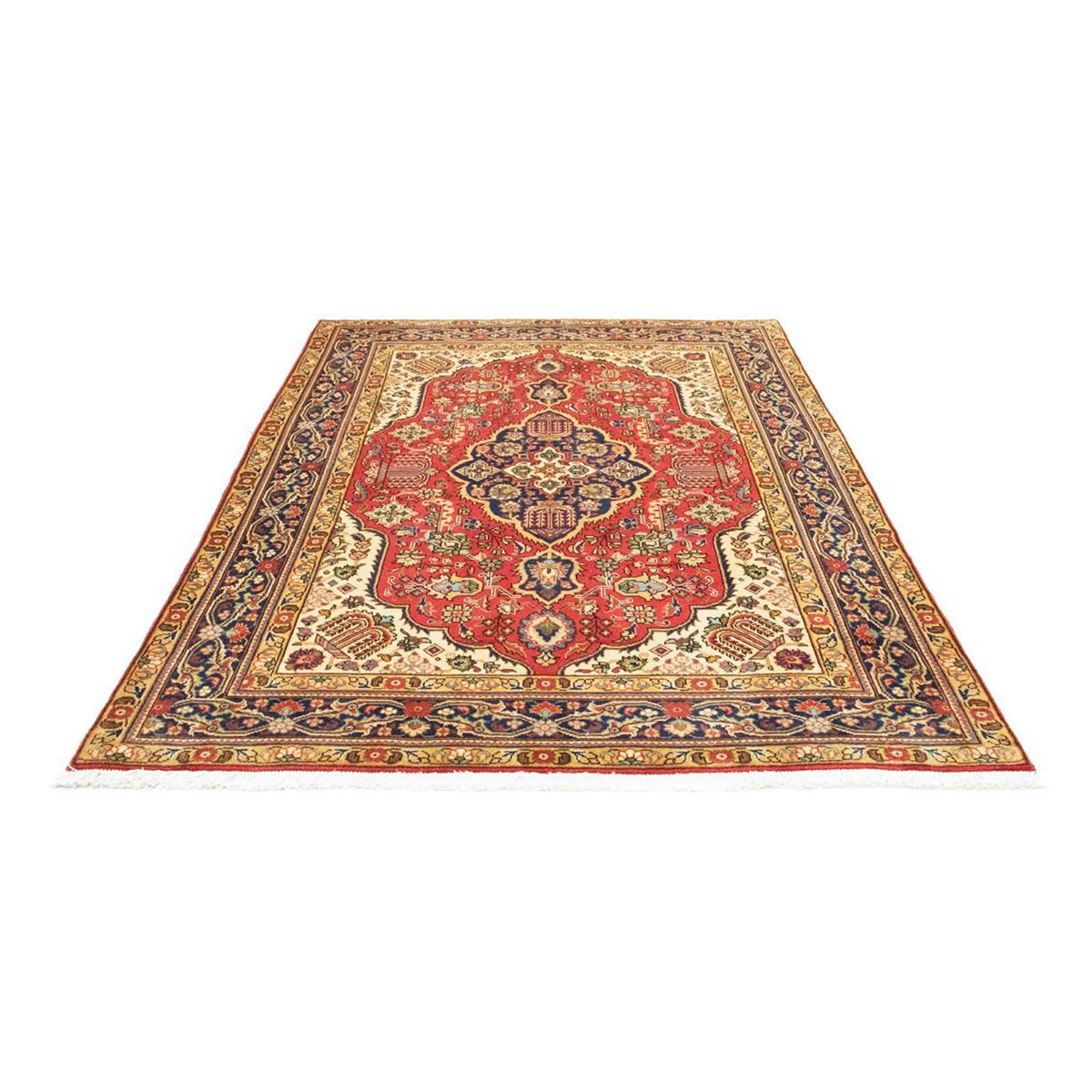 Tappeto Persero - Tabriz - Reale - 217 x 152 cm - rosso