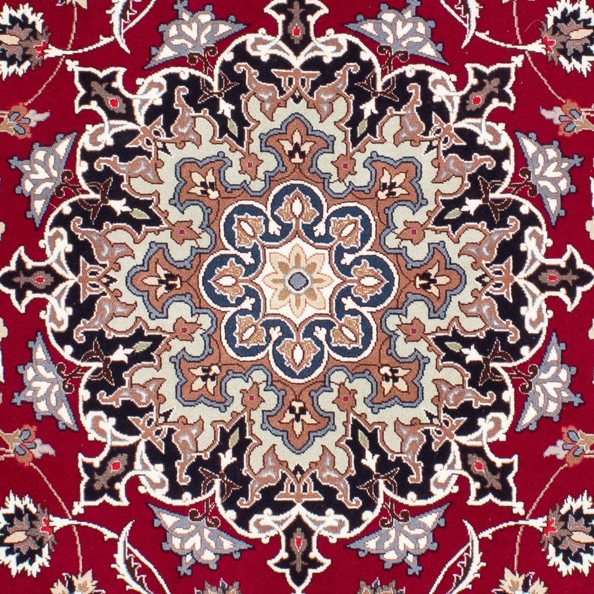 Tappeto Persero - Tabriz - Reale - 198 x 154 cm - rosso scuro