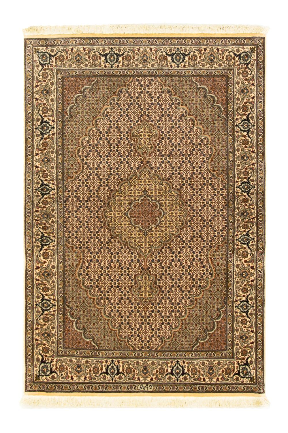 Tappeto Persero - Tabriz - Reale - 156 x 104 cm - marrone chiaro