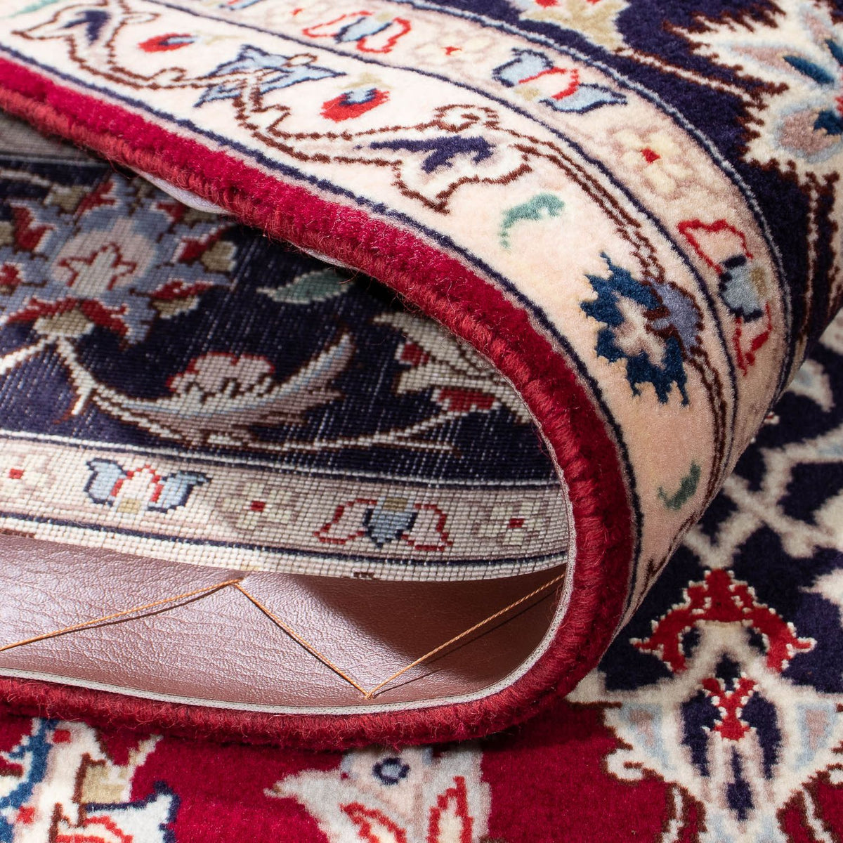 Tappeto Persero - Tabriz - Reale - 207 x 155 cm - rosso scuro