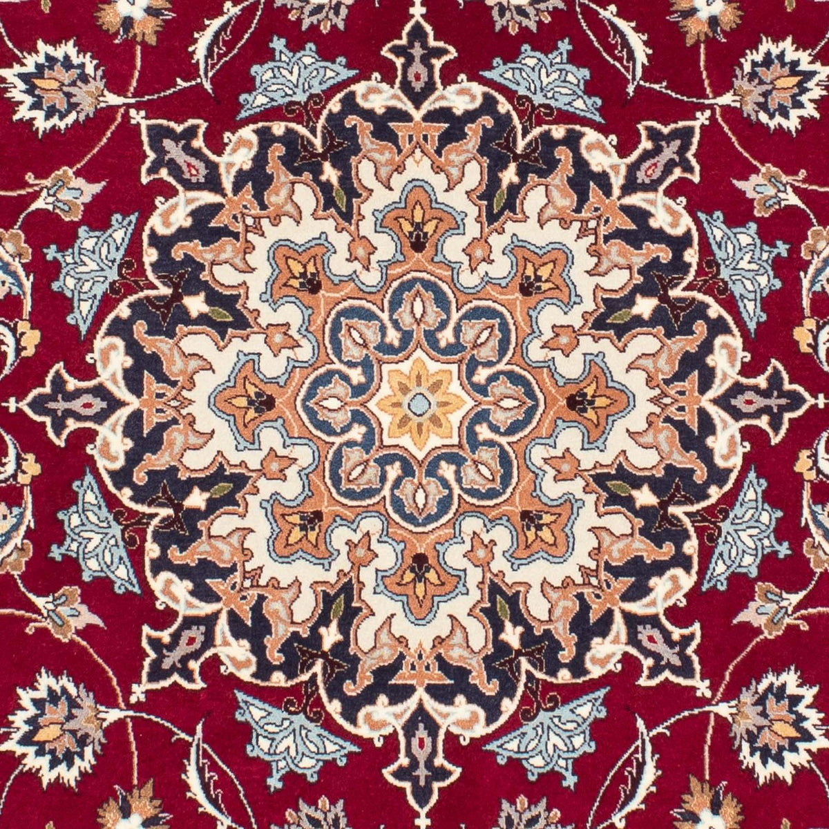 Tappeto Persero - Tabriz - Reale - 207 x 153 cm - rosso scuro