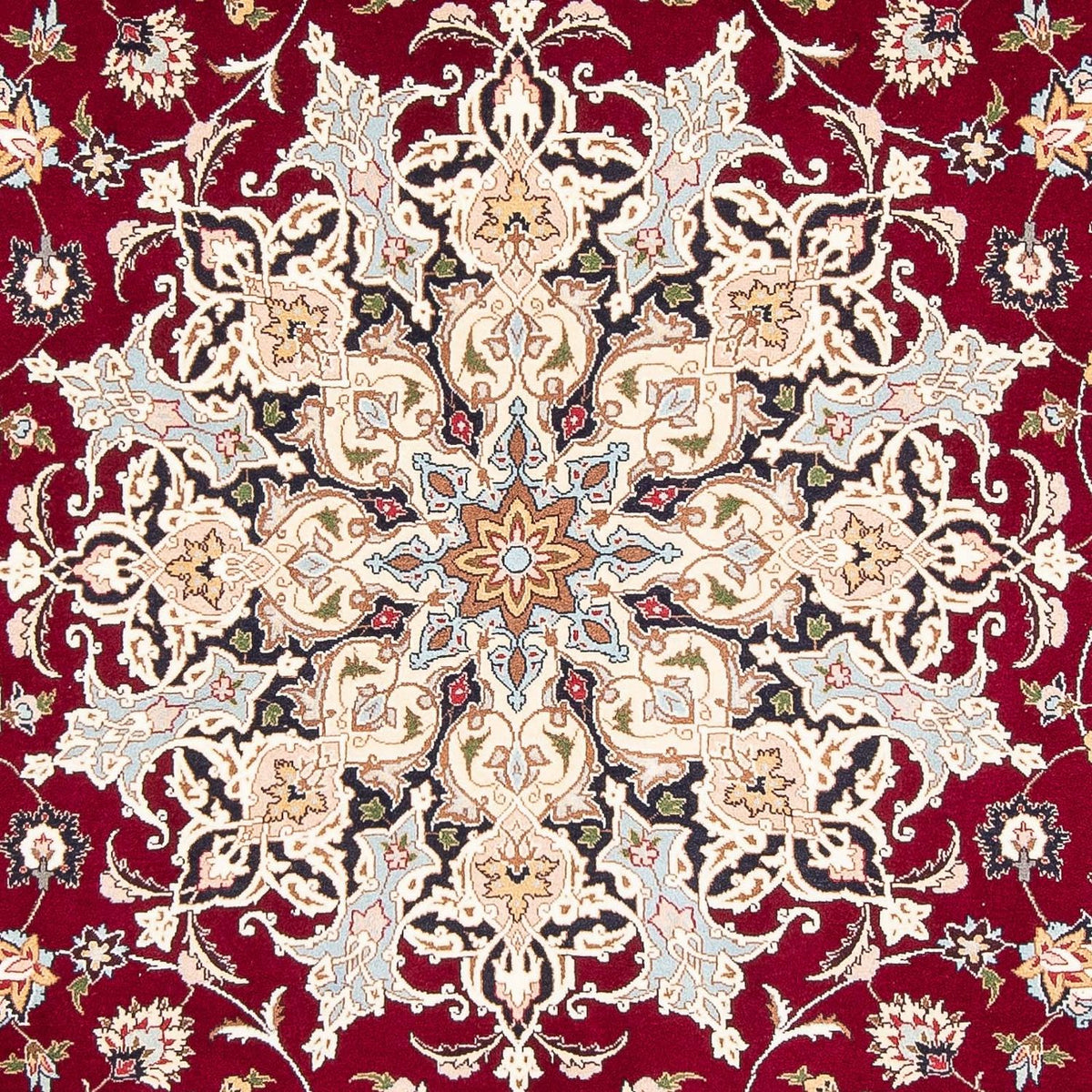 Tappeto Persero - Tabriz - Reale - 302 x 203 cm - rosso scuro