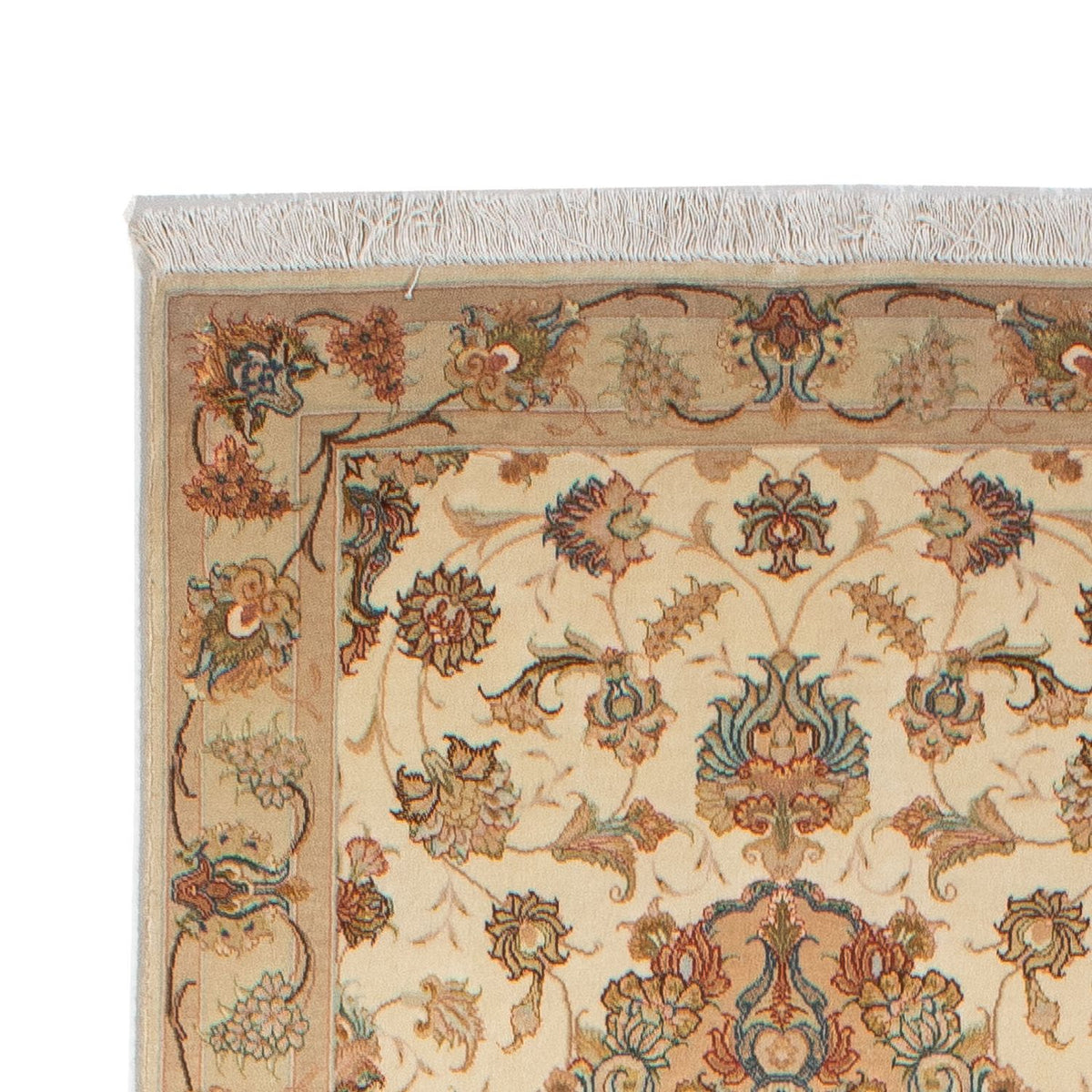 Tappeto corsia Tappeto Persero - Tabriz - Reale - 330 x 86 cm - beige