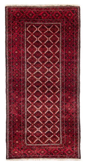 Tappeto corsia Tappeto Belutsch - 248 x 117 cm - rosso scuro