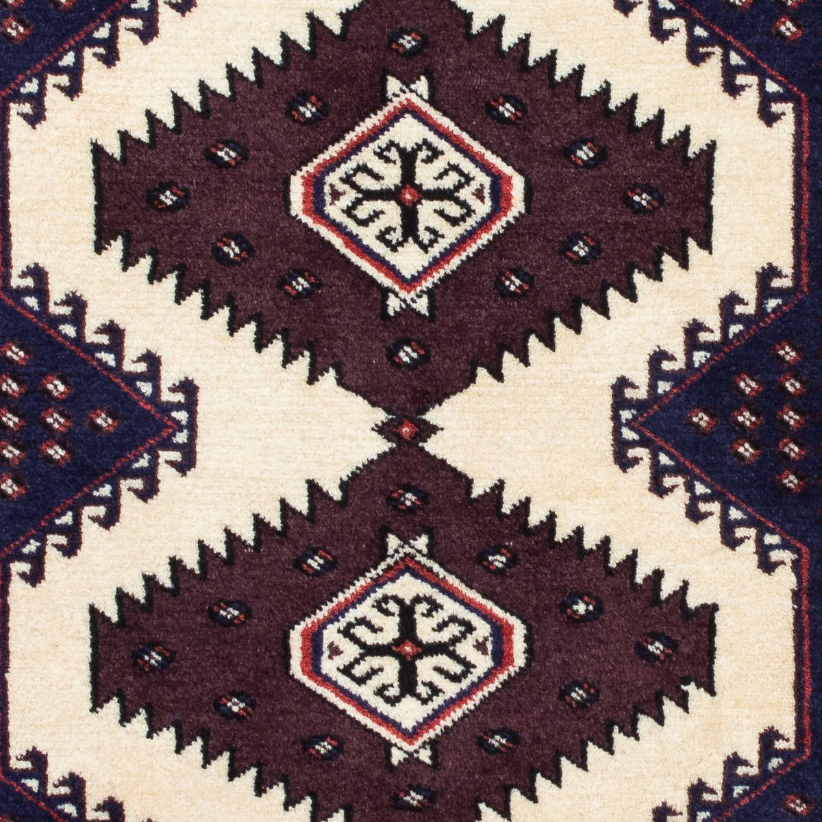 Tappeto Turkaman - 139 x 87 cm - multicolore