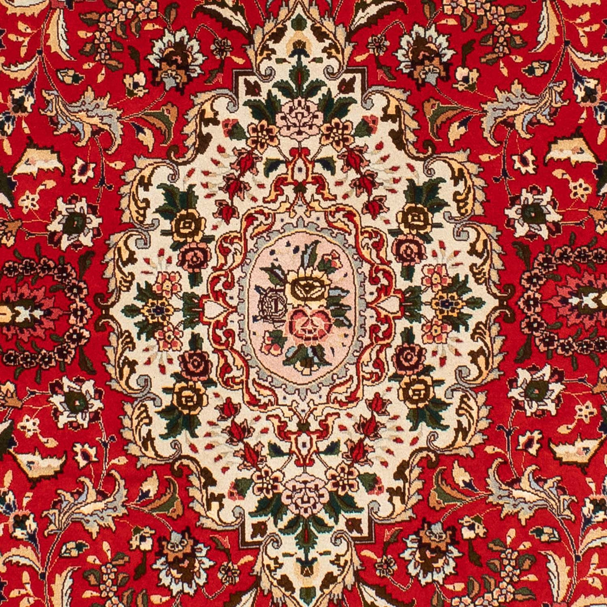 Tappeto Persero - Tabriz - Reale ovale  - 195 x 130 cm - rosso
