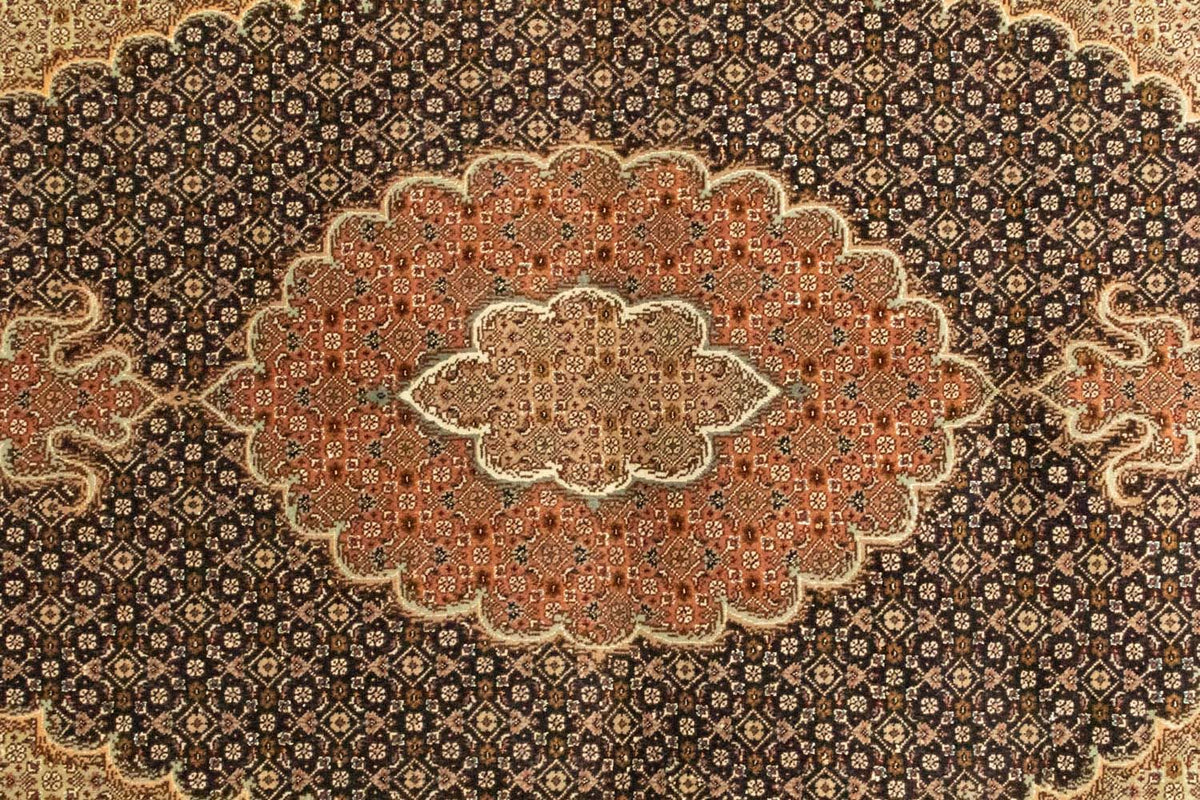Tappeto Persero - Tabriz - 157 x 103 cm - nero
