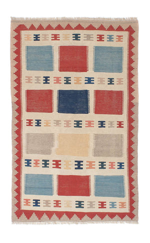 Tappeto Kelim - Orientale - 196 x 120 cm - beige