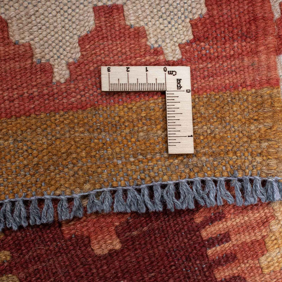 Tappeto corsia Tappeto Kelim - Splash - 309 x 93 cm - rosso chiaro