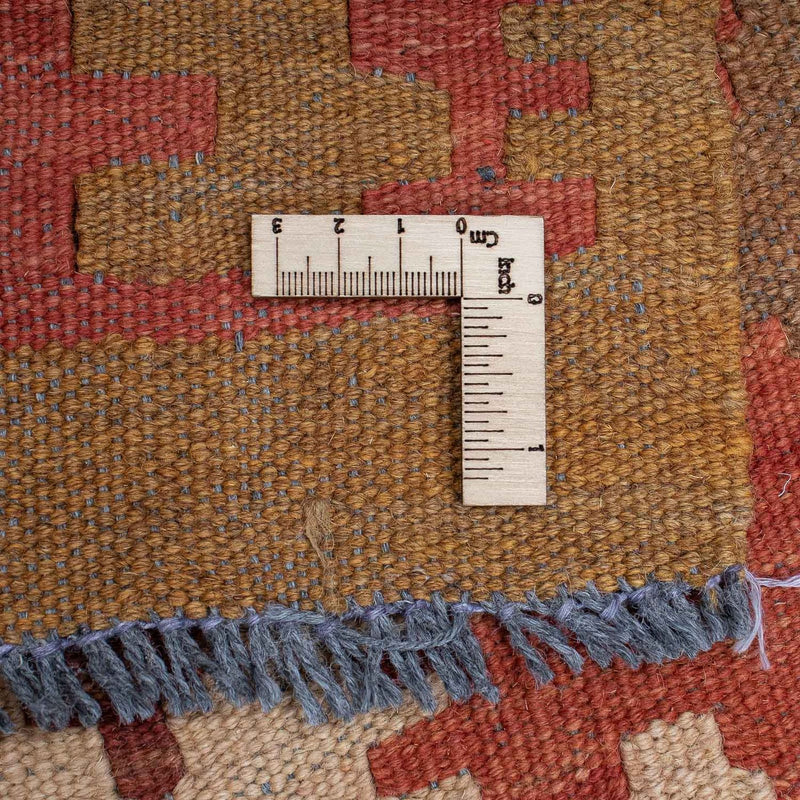 Tappeto corsia Tappeto Kelim - Splash - 323 x 90 cm - rosso chiaro