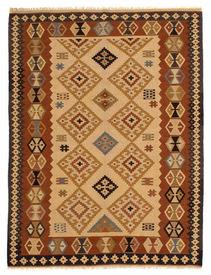 Tappeto Kelim - Orientale - 208 x 160 cm - marrone