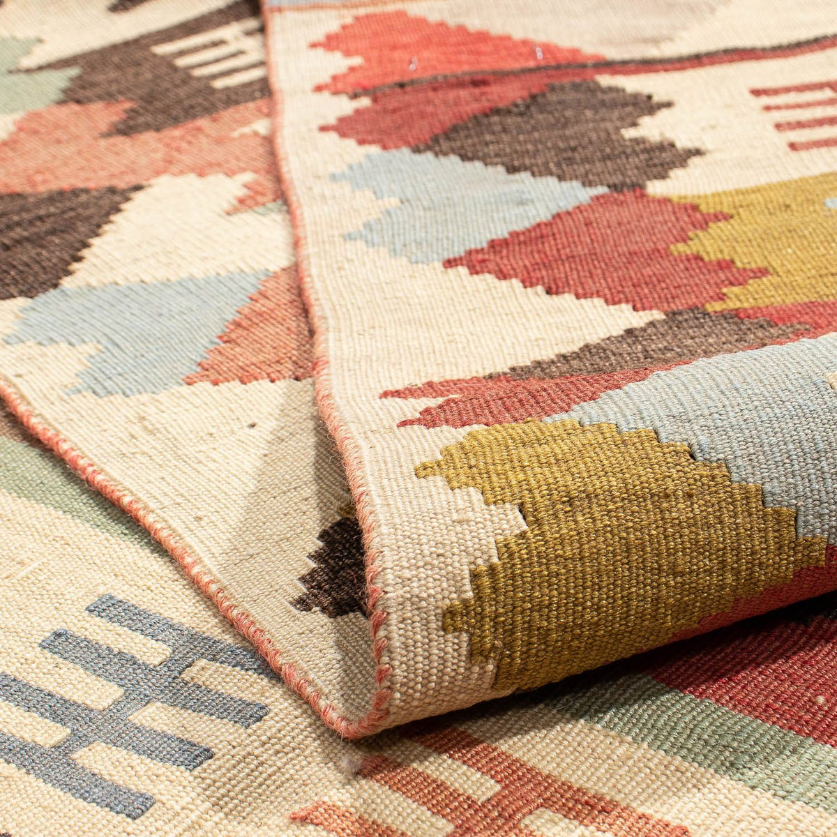 Tappeto Kelim - Orientale - 191 x 125 cm - marrone