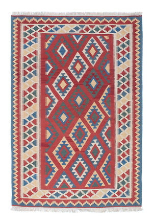 Tappeto Kelim - Orientale - 186 x 125 cm - rosso scuro