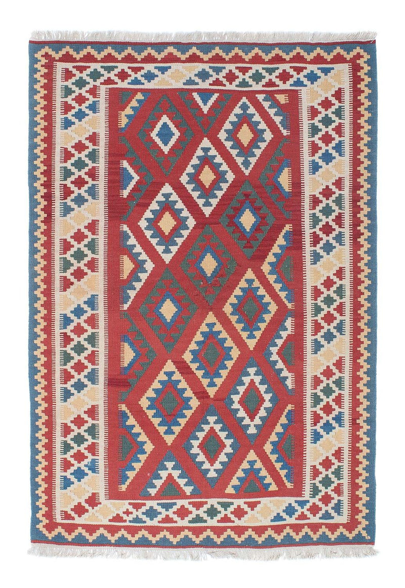 Tappeto Kelim - Orientale - 186 x 125 cm - rosso scuro