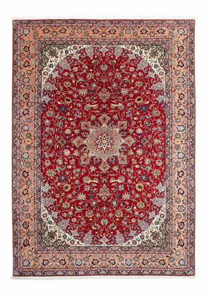 Tappeto Persero - Tabriz - Reale - 307 x 205 cm - rosso scuro