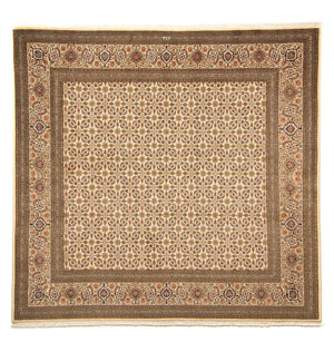 Tappeto Persero - Tabriz quadrato  - 248 x 243 cm - beige