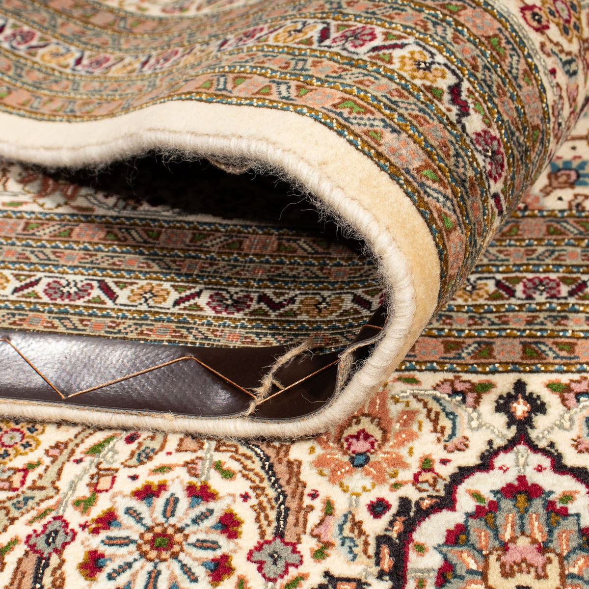 Tappeto Persero - Tabriz quadrato  - 248 x 243 cm - beige