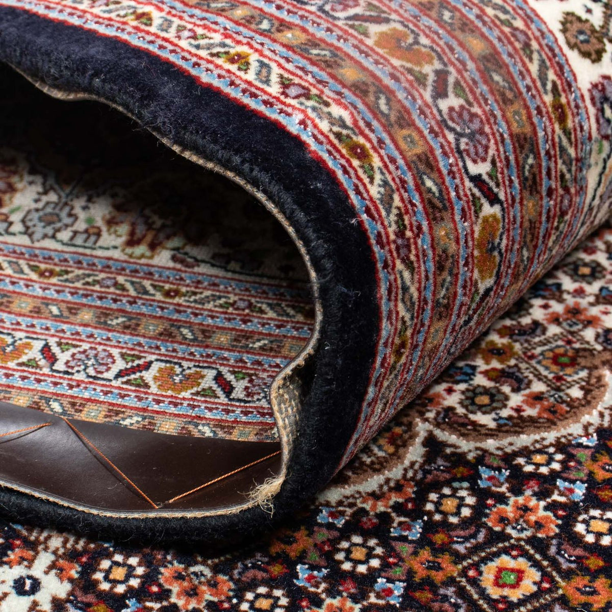 Tappeto Persero - Tabriz - 340 x 255 cm - marrone scuro