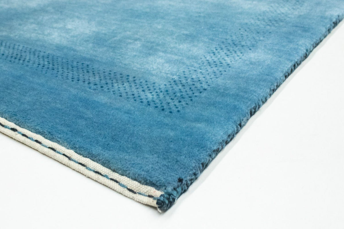Tappeto corsia Tappeto Gabbeh - Loribaft Persero - 246 x 77 cm - blu