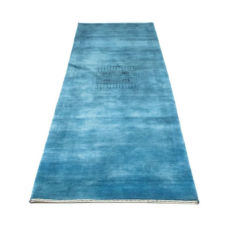 Tappeto corsia Tappeto Gabbeh - Loribaft Persero - 246 x 77 cm - blu