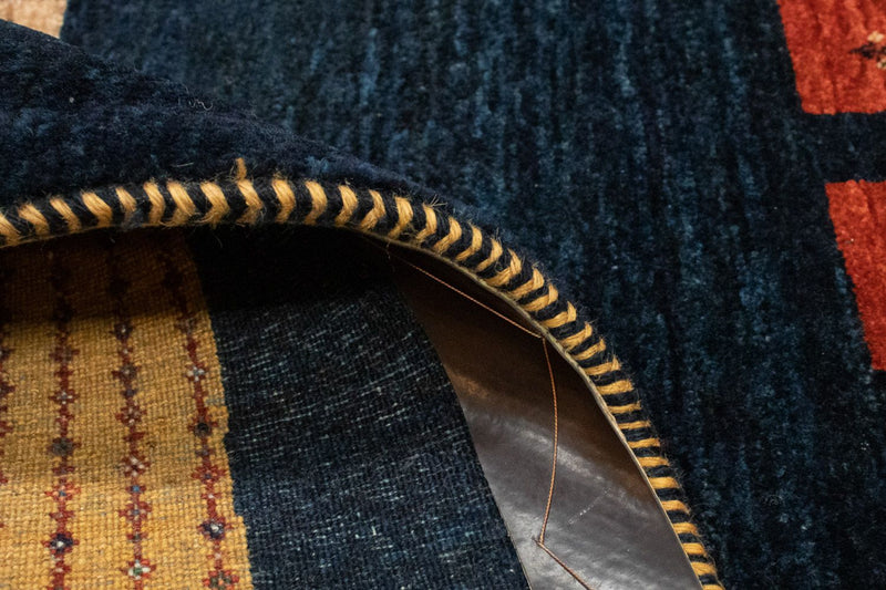 Tappeto Gabbeh - Loribaft Persero - 152 x 105 cm - blu scuro