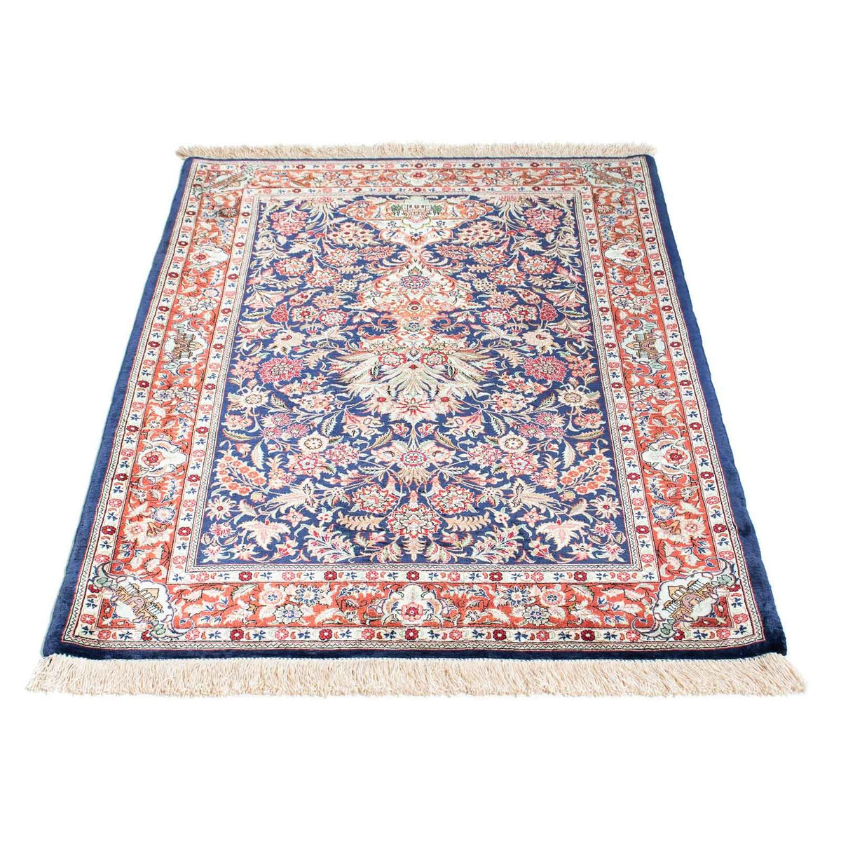Tappeto Persero - Ghom - 118 x 80 cm - blu scuro