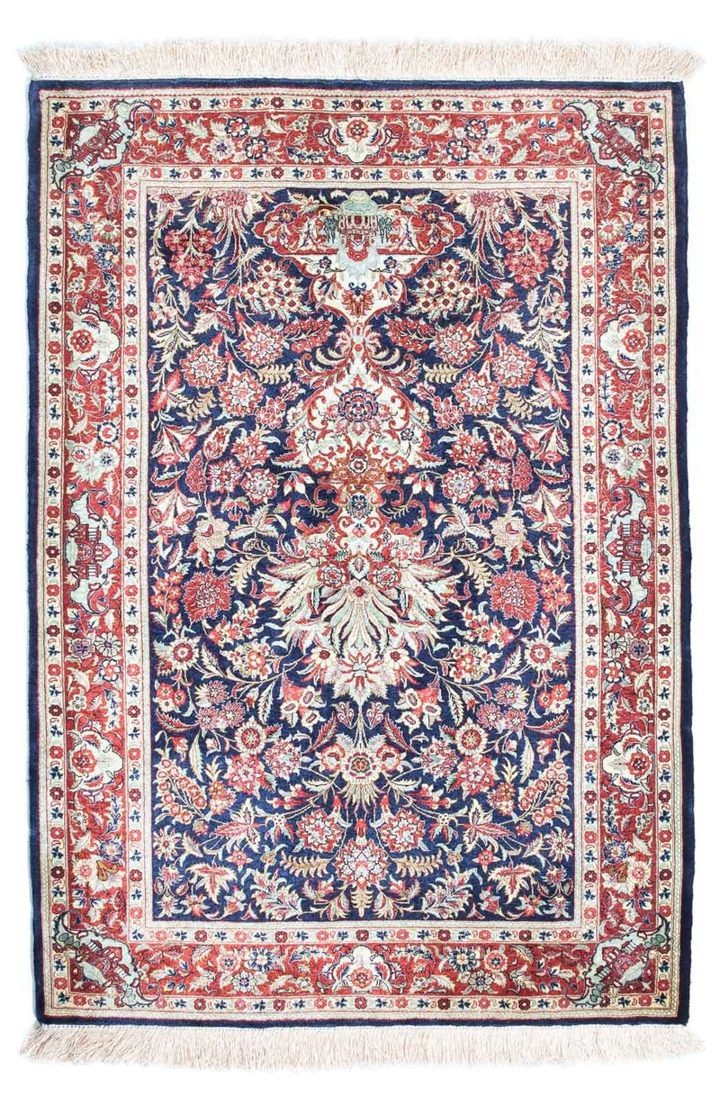 Tappeto Persero - Ghom - 121 x 84 cm - blu scuro