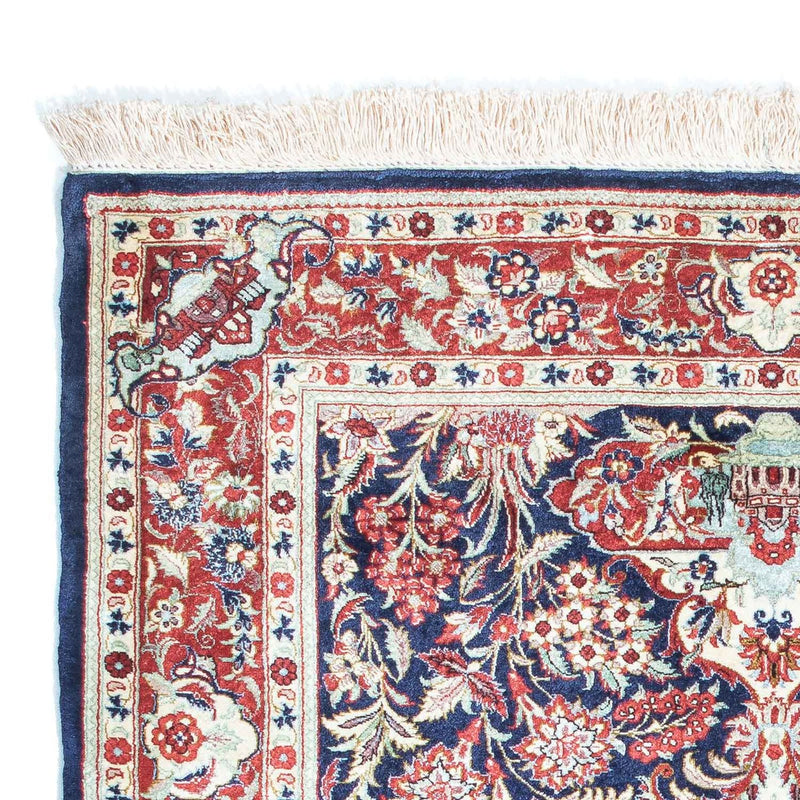 Tappeto Persero - Ghom - 121 x 84 cm - blu scuro