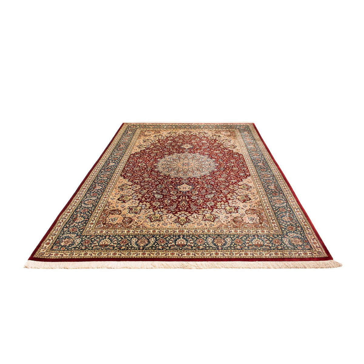 Tappeto Persero - Ghom - 296 x 198 cm - rosso scuro