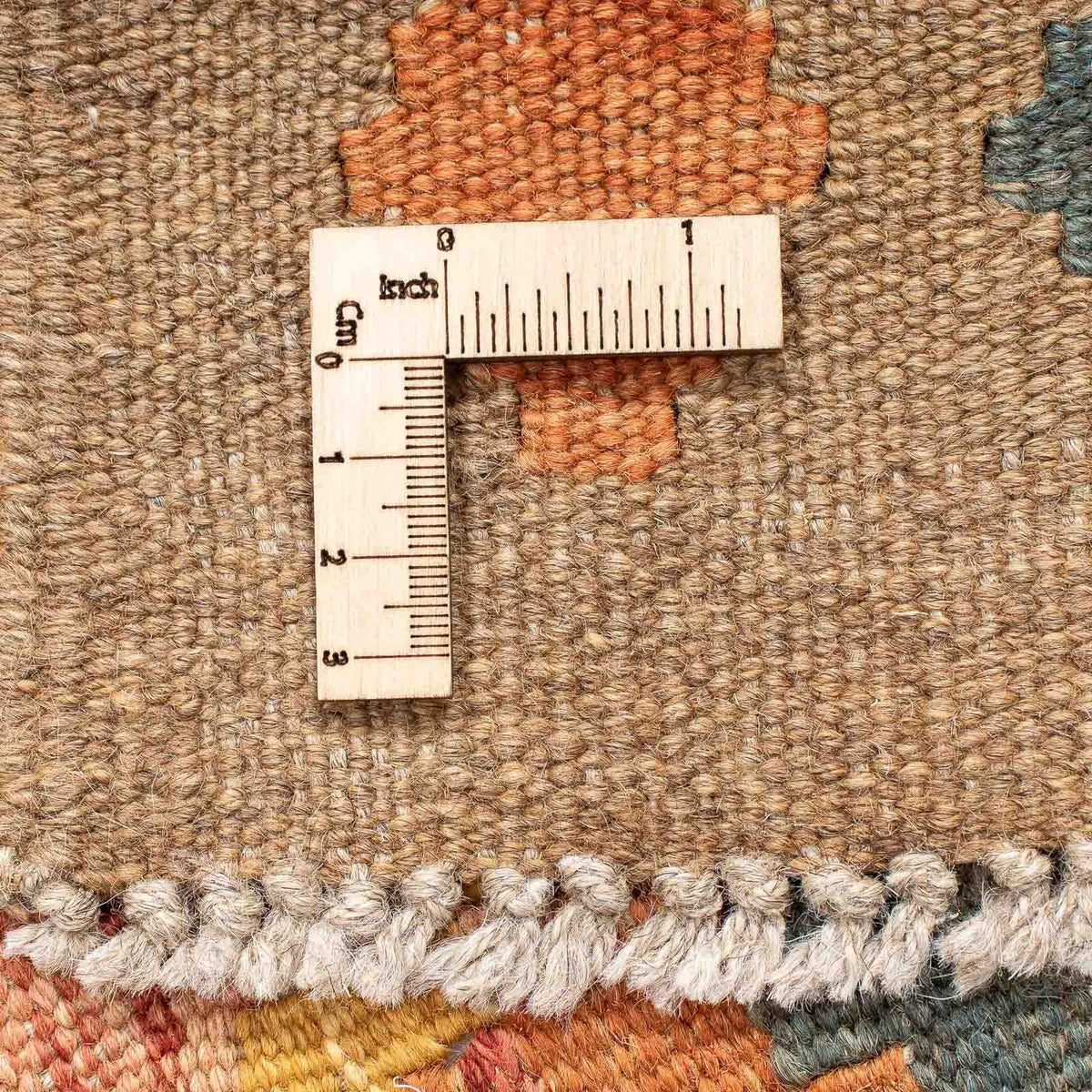 Tappeto corsia Tappeto Kelim - Splash - 200 x 62 cm - marrone