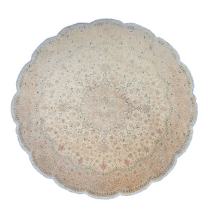 Tappeto Persero - Tabriz - Reale rotondo  - 285 x 285 cm - beige