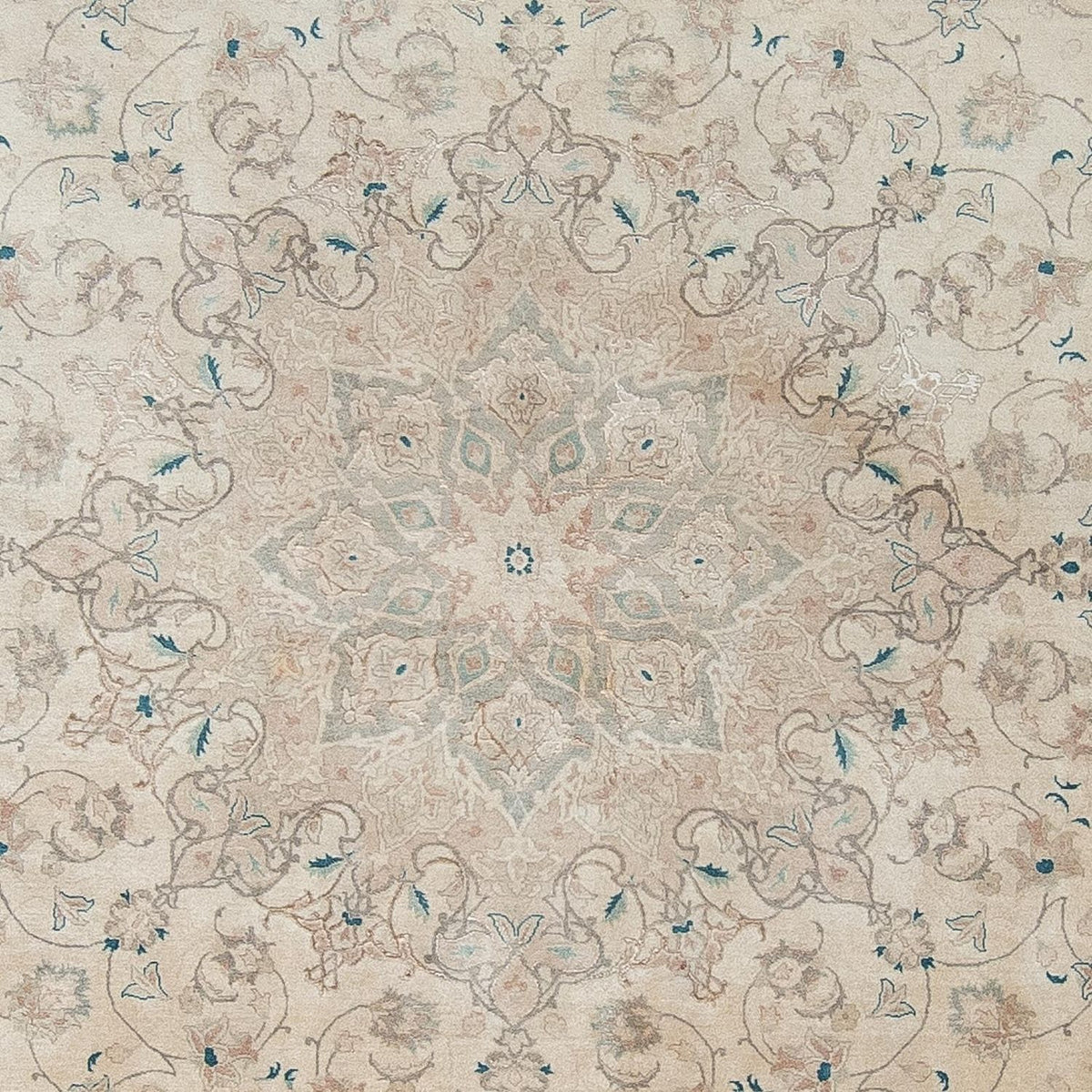 Tappeto Persero - Tabriz - Reale rotondo  - 285 x 285 cm - beige