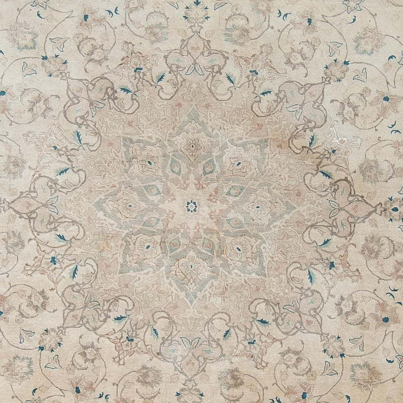 Tappeto Persero - Tabriz - Reale rotondo  - 285 x 285 cm - beige