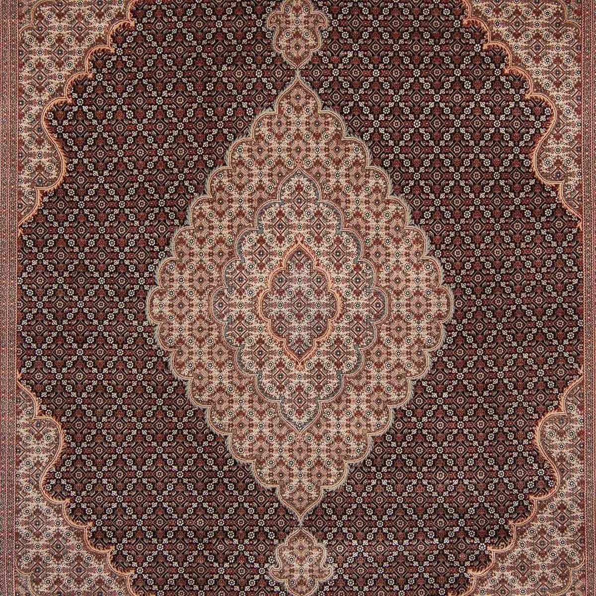 Tappeto Persero - Tabriz - 346 x 247 cm - blu scuro
