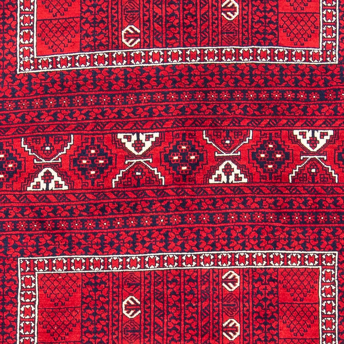 Tappeto Turkaman - 233 x 157 cm - rosso scuro