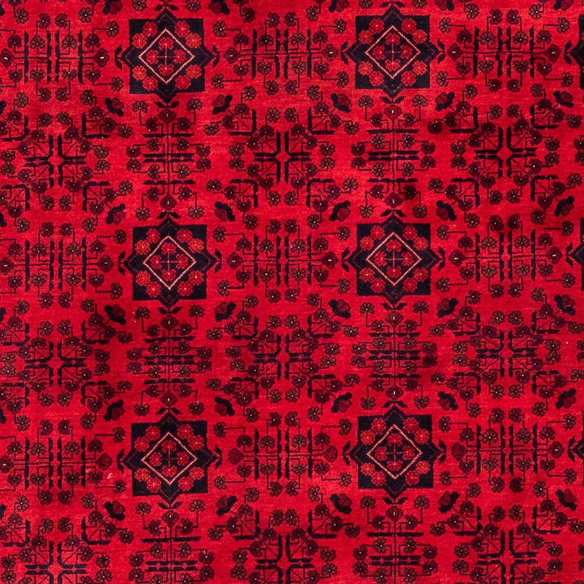 Tappeto afgano - 287 x 202 cm - rosso scuro