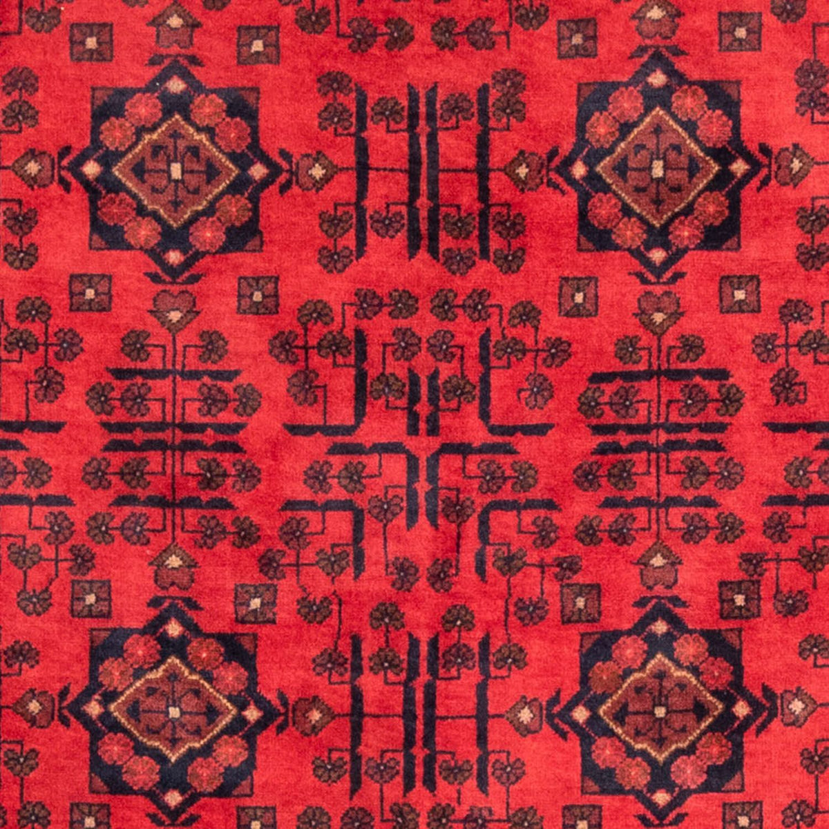 Tappeto afgano - Kunduz - 195 x 128 cm - rosso