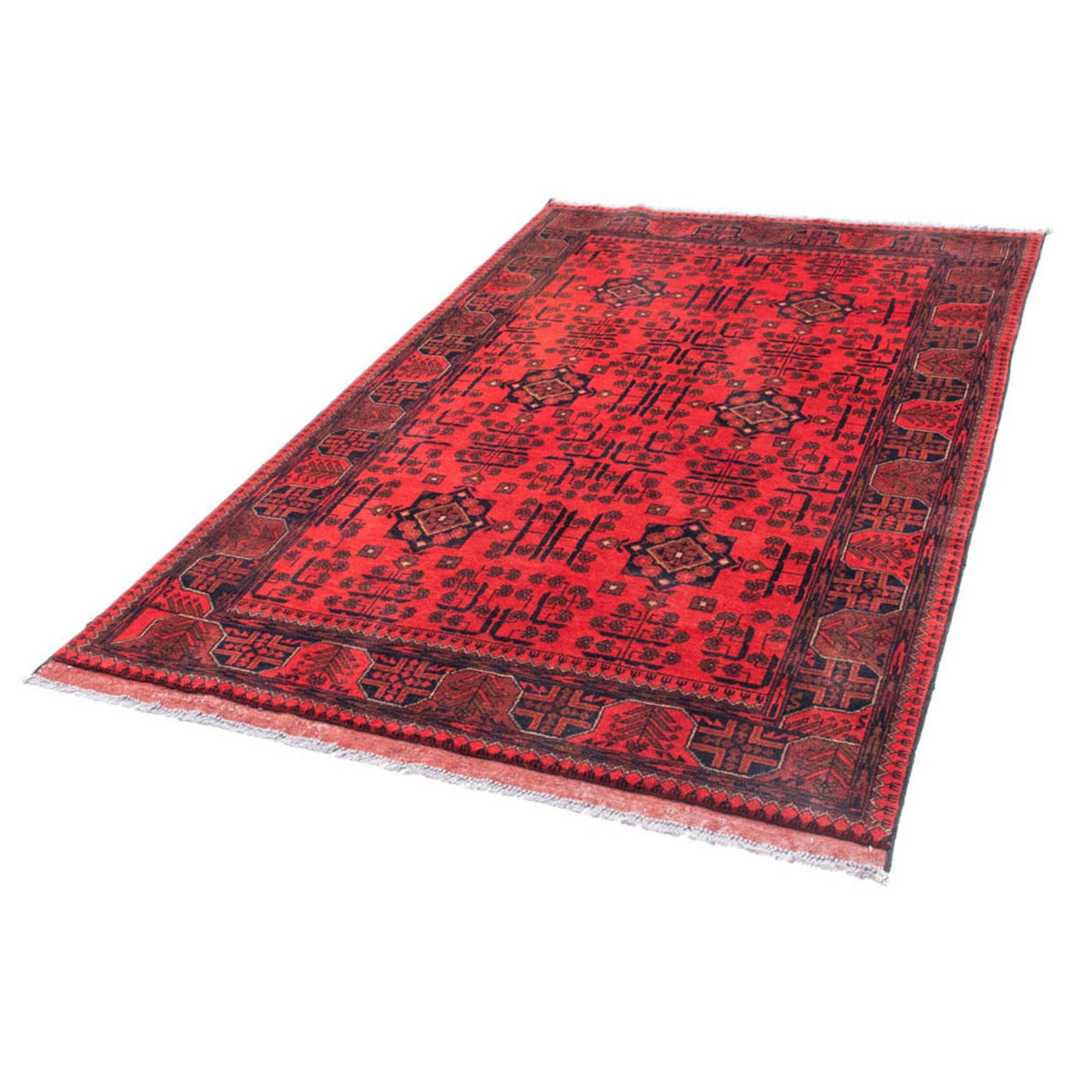 Tappeto afgano - Kunduz - 195 x 128 cm - rosso