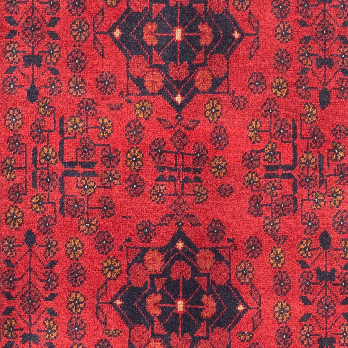 Tappeto afgano - Kunduz - 145 x 103 cm - rosso scuro