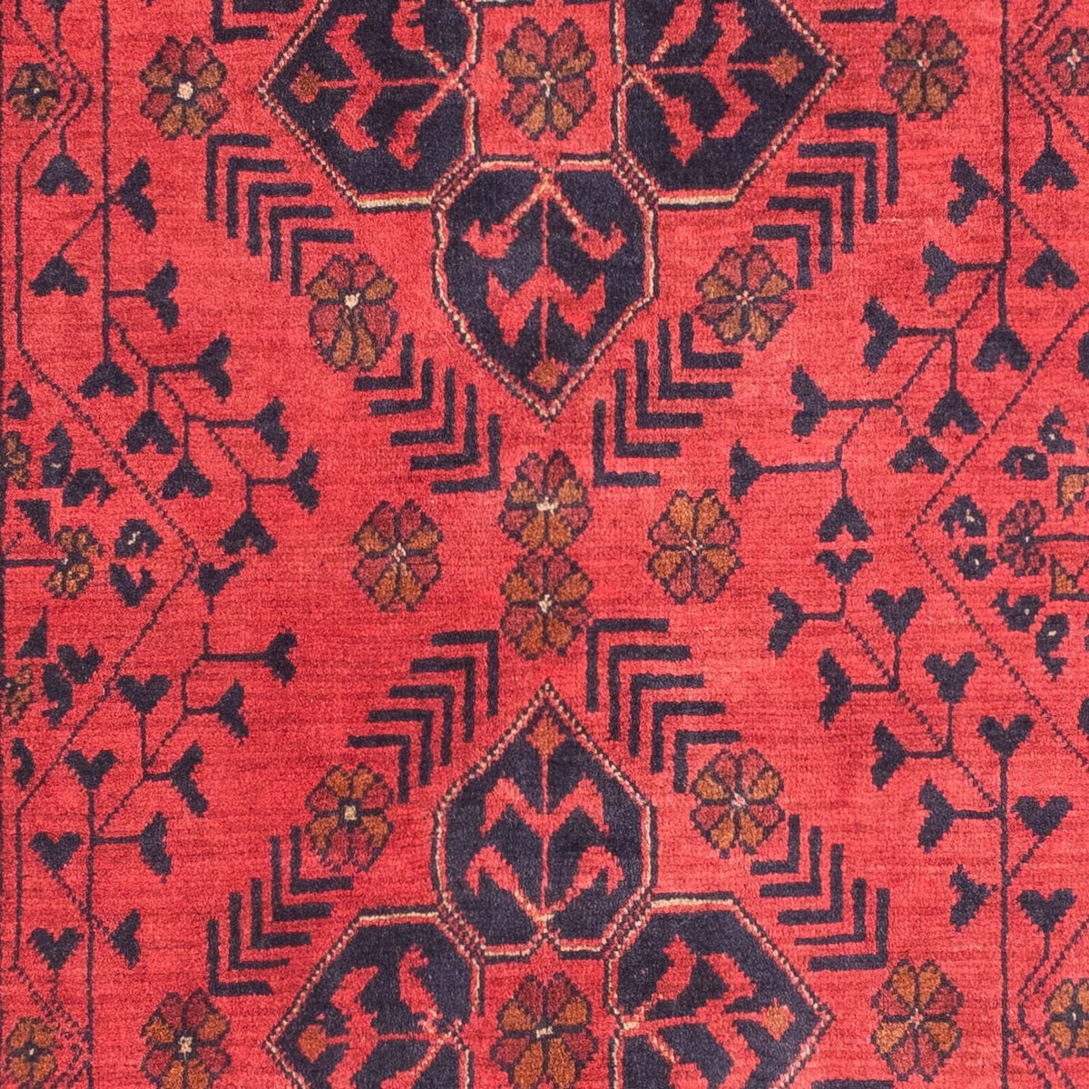 Tappeto afgano - Kunduz - 146 x 104 cm - rosso scuro