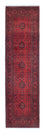 Tappeto corsia Tappeto afgano - Kunduz - 298 x 83 cm - rosso scuro
