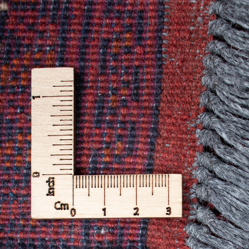 Tappeto corsia Tappeto afgano - Kunduz - 298 x 83 cm - rosso scuro