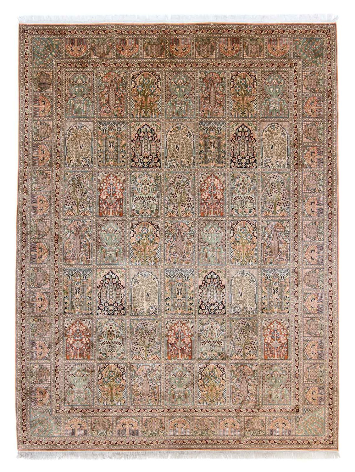 Tappeto di seta - Seta del Kashmir - 336 x 251 cm - multicolore