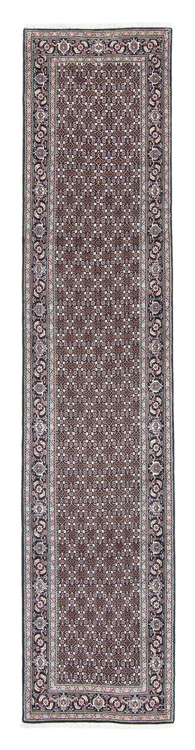 Tappeto corsia Tappeto Persero - Tabriz - 391 x 76 cm - grigio