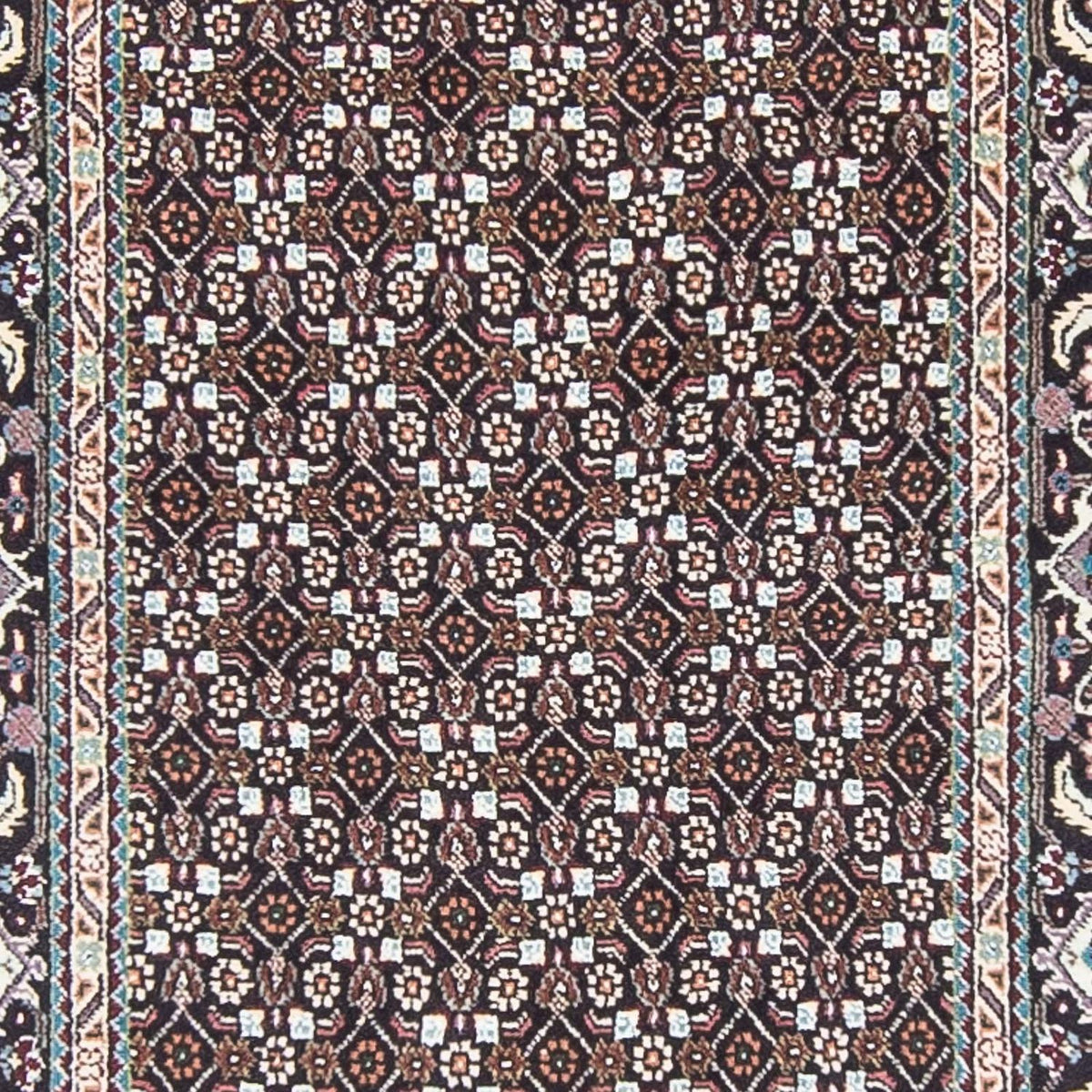 Tappeto corsia Tappeto Persero - Tabriz - 391 x 76 cm - grigio