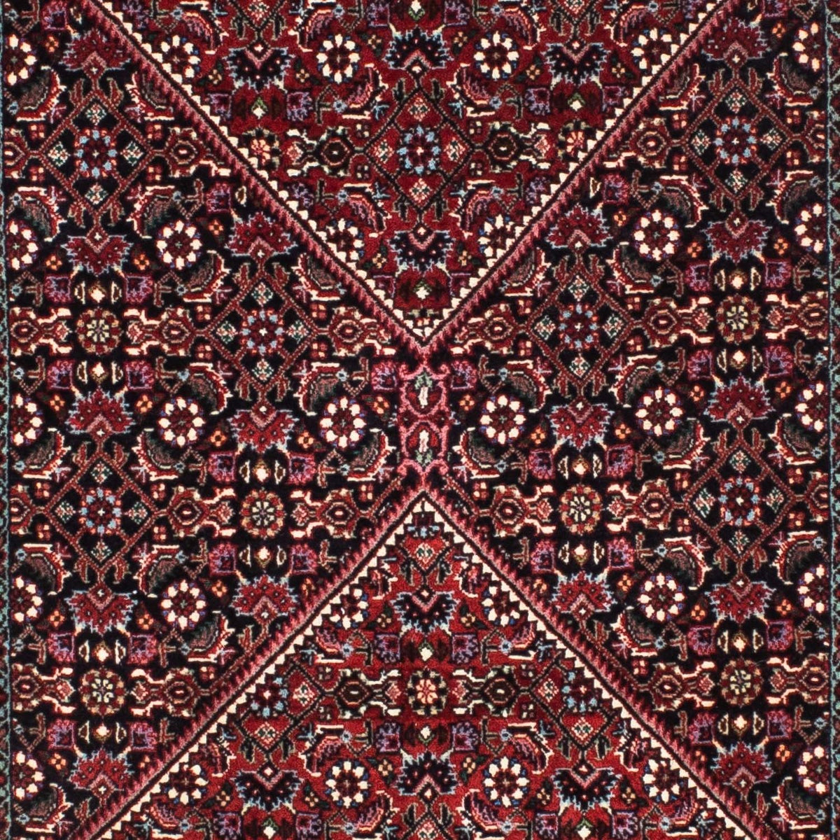 Tappeto corsia Tappeto Persero - Bidjar - 198 x 74 cm - rosso scuro
