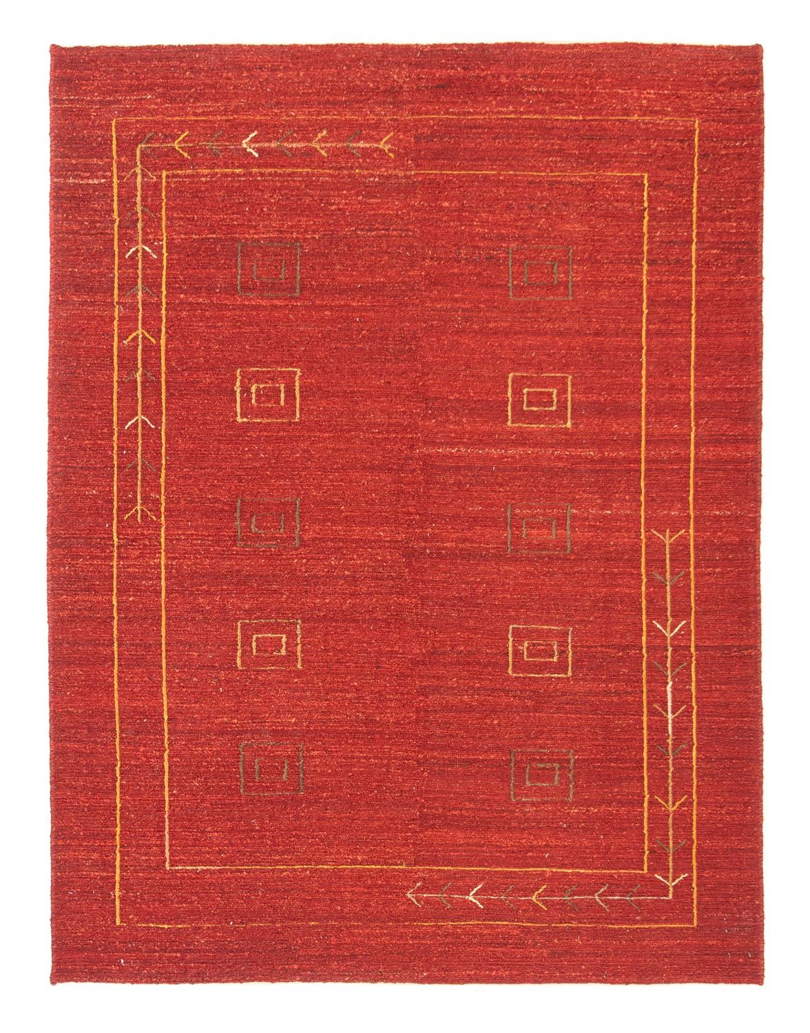 Tappeto Gabbeh - Persero - 196 x 146 cm - rosso